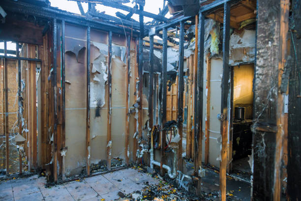 Professional Fire Damage Repair technician working in Crivitz, WI